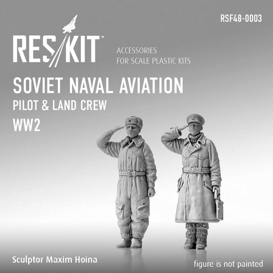 ResKit RSF48-0003 1:48 Soviet Naval Aviation pilot & land crew