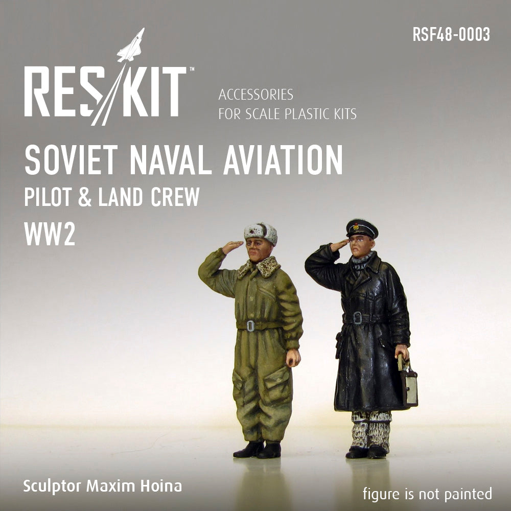 ResKit RSF48-0003 1:48 Soviet Naval Aviation pilot & land crew