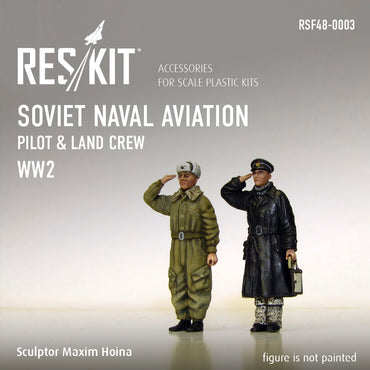 ResKit RSF48-0003 1:48 Soviet Naval Aviation pilot & land crew