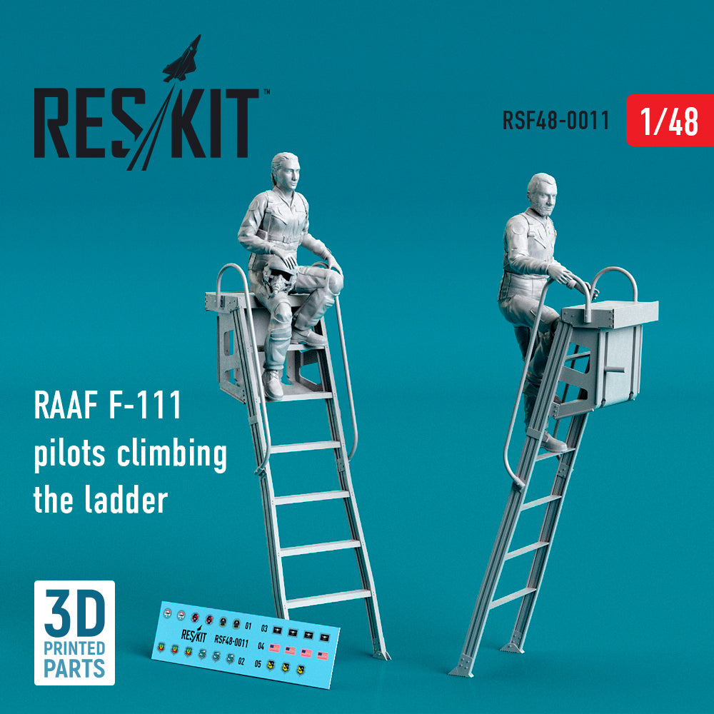ResKit RSF48-0011 1:48 USAF General-Dynamics F-111 pilots climbing the ladder
