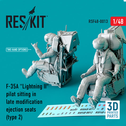 ResKit RSF48-0013 1:48 F-35A Pilot in Ejection Seat