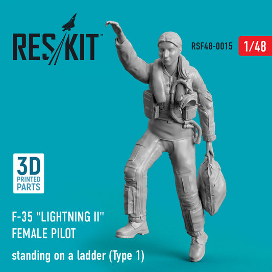 ResKit RSF48-0015 1:48 F-35A/B Female Pilot on Ladder