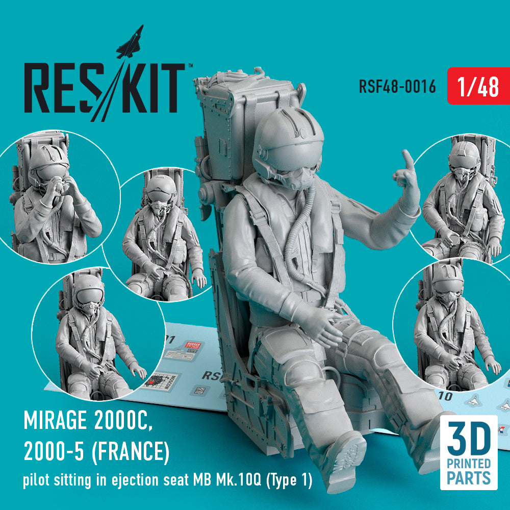 ResKit RSF48-0016 1:48 Dassault_Mirage 2000C, 2000-5