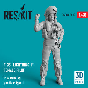 ResKit RSF48-0017 1:48 Lockheed-Martin F-35A/F-35B Lightning female pilot