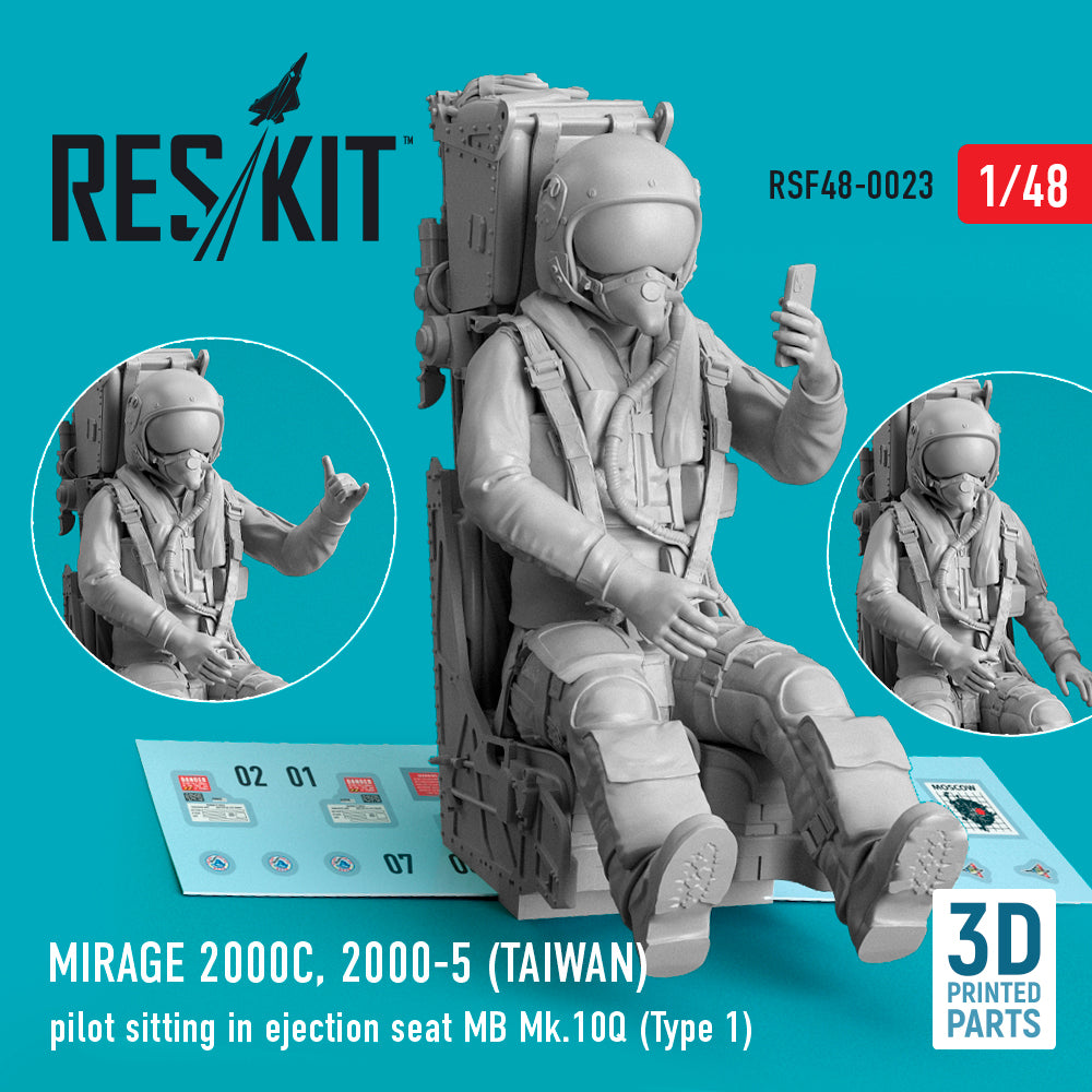 ResKit RSF48-0023 1:48 Dassault_Mirage 2000C, 2000-5