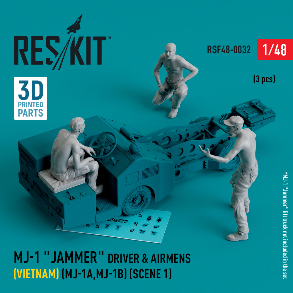 ResKit RSF48-0032 1:48 MJ-1 Jammer Driver & airmens