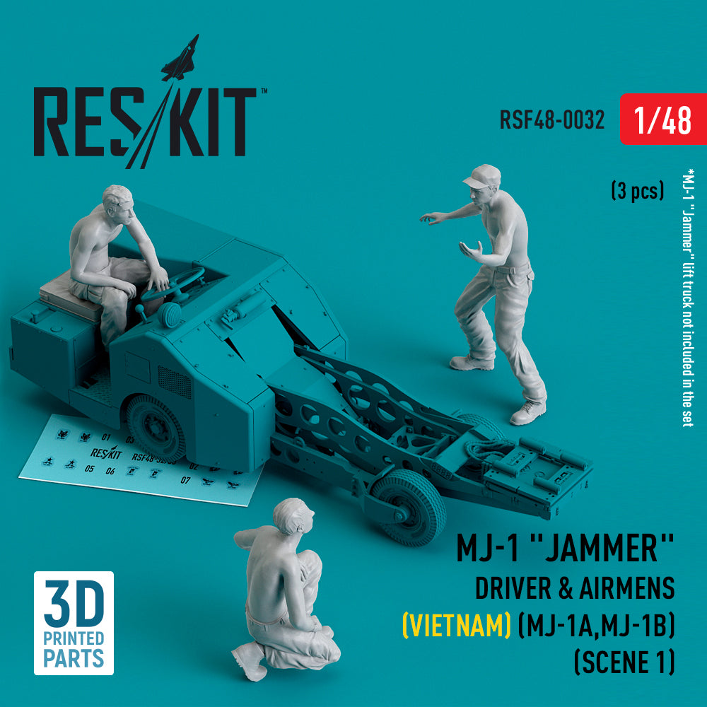 ResKit RSF48-0032 1:48 MJ-1 Jammer Driver & airmens