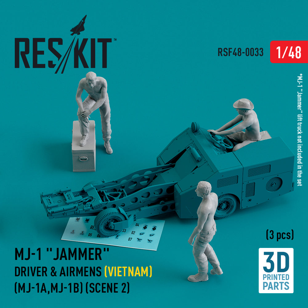 ResKit RSF48-0033 1:48 MJ-1 Jammer Driver & airmens