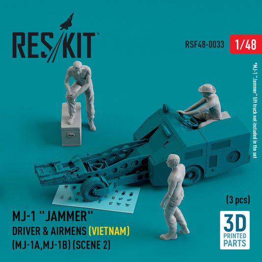 ResKit RSF48-0033 1:48 MJ-1 Jammer Driver & airmens