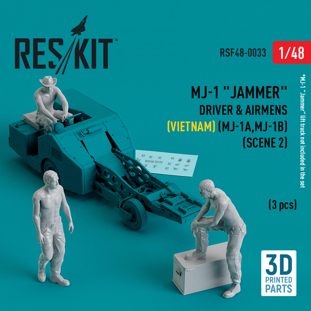 ResKit RSF48-0033 1:48 MJ-1 Jammer Driver & airmens
