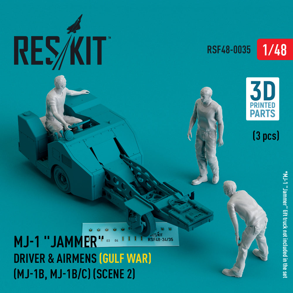 ResKit RSF48-0035 1:48 MJ-1 Jammer Driver & airmens