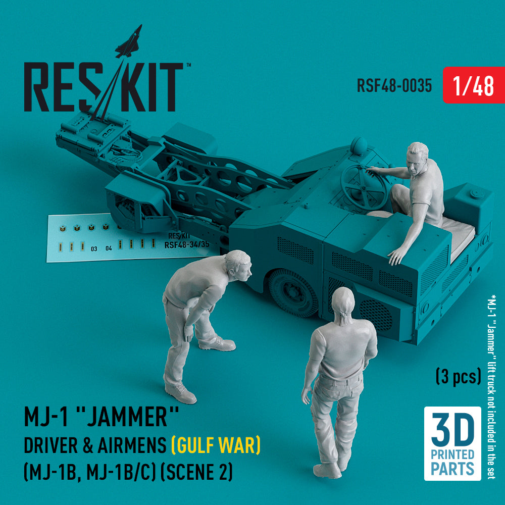 ResKit RSF48-0035 1:48 MJ-1 Jammer Driver & airmens