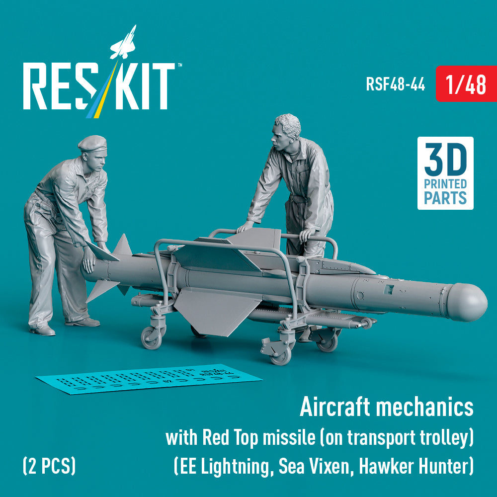 ResKit RSF48-0044 1:48 Aircraft mechanics with Red Top missile