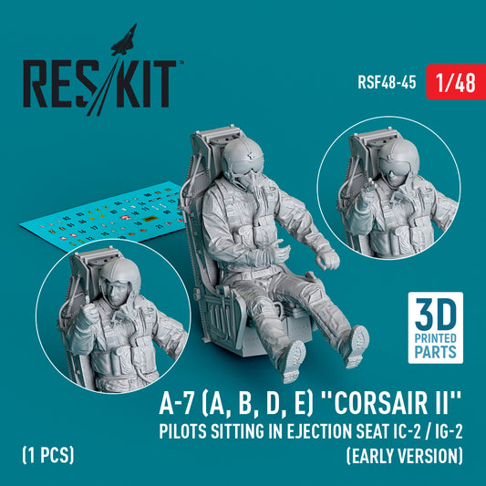 ResKit RSF48-0045 1:48 A-7 Corsair Pilots in Ejection Seats