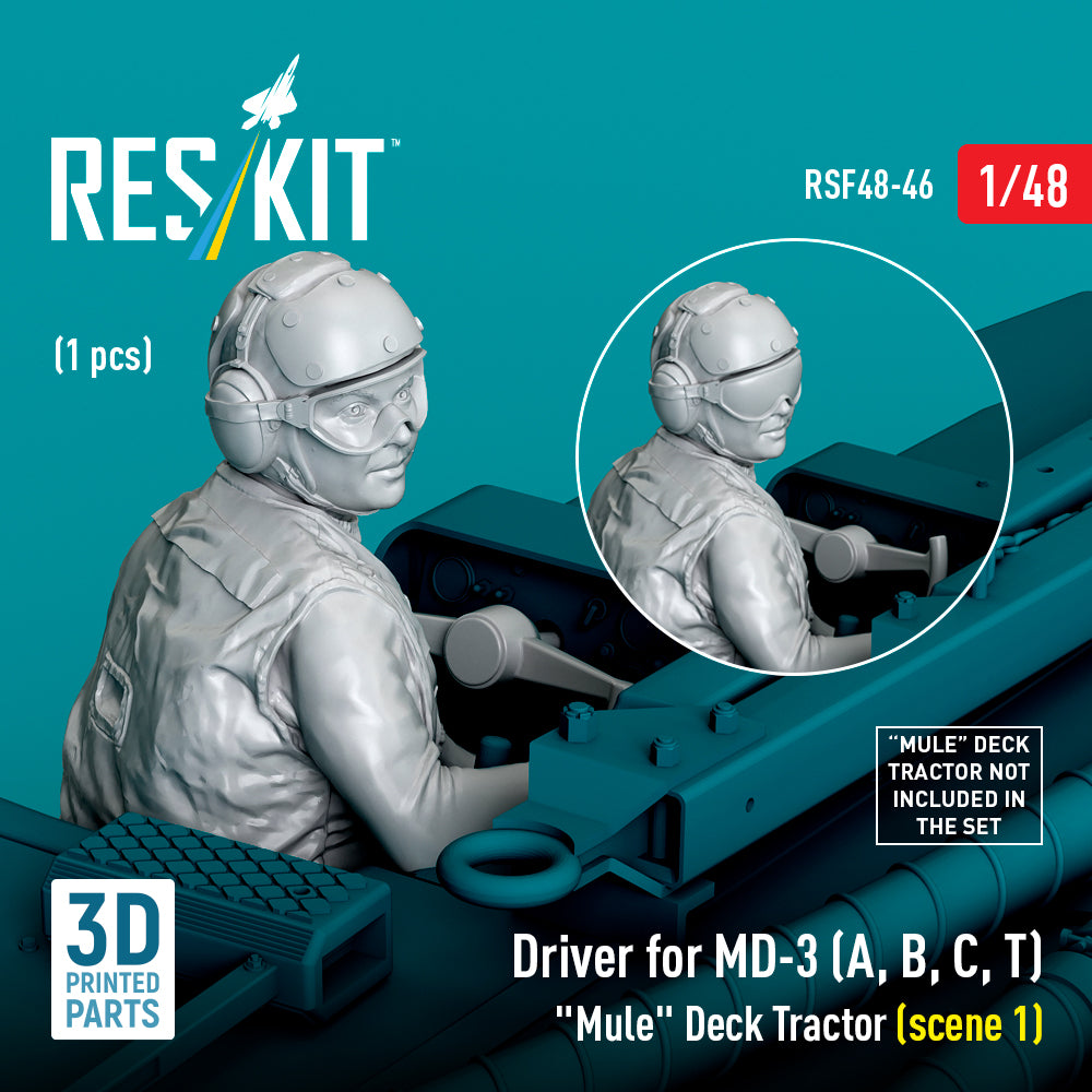 ResKit RSF48-0046 1:48 Driver for MD-3 "Mule" Deck Tractor