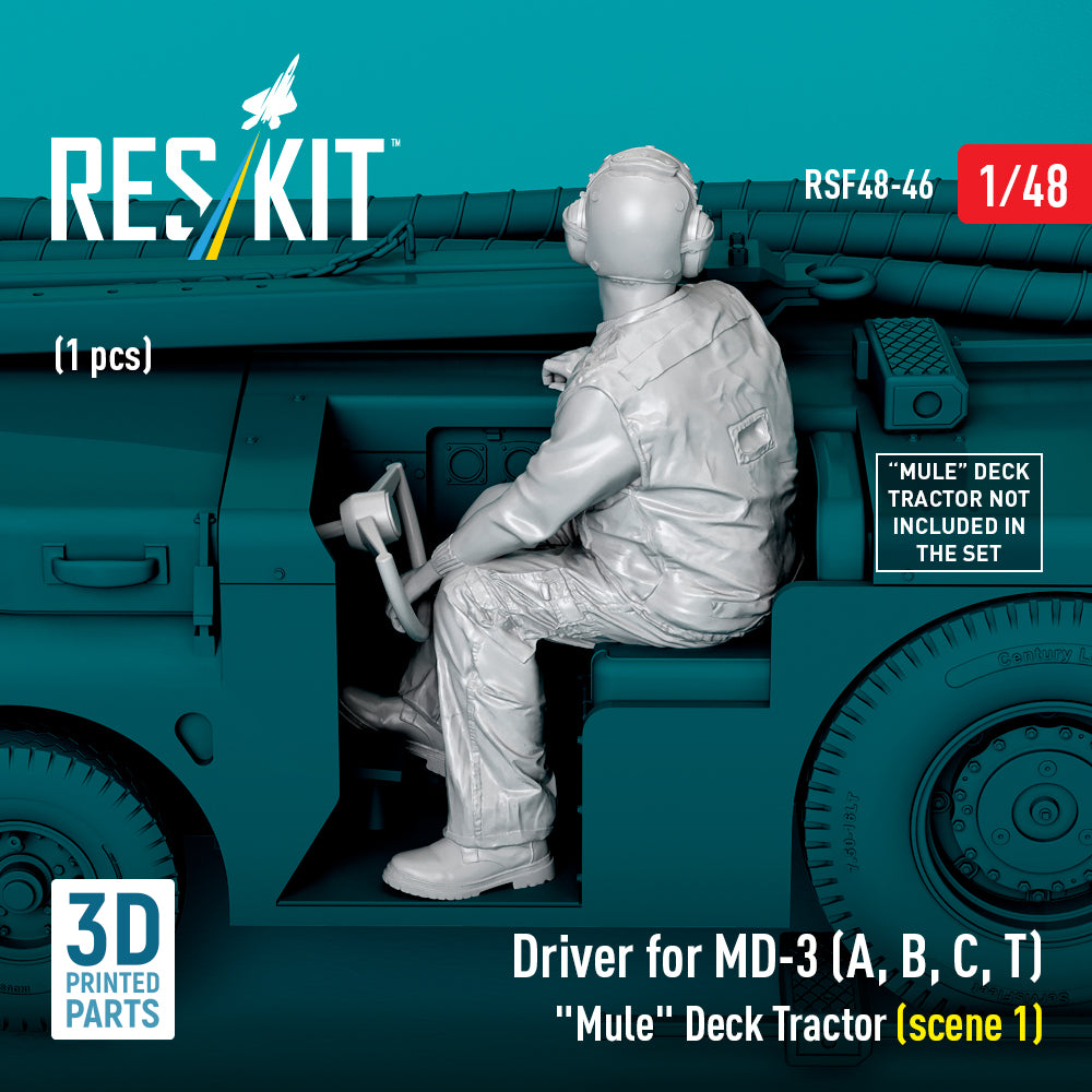 ResKit RSF48-0046 1:48 Driver for MD-3 "Mule" Deck Tractor