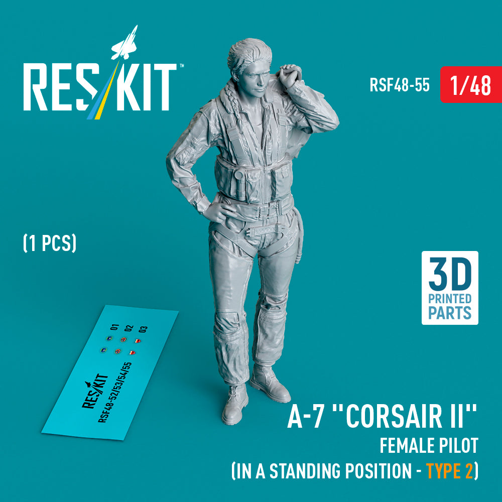 ResKit RSF48-0055 1:48 LTV A-7B/A-7D/A-7E Corsair II female pilot