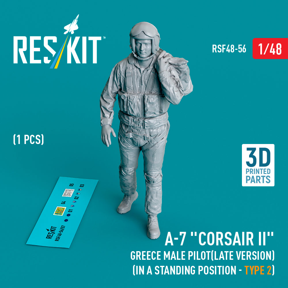 ResKit RSF48-0056 1:48 LTV A-7B/A-7D/A-7E Corsair II Greece male pilot