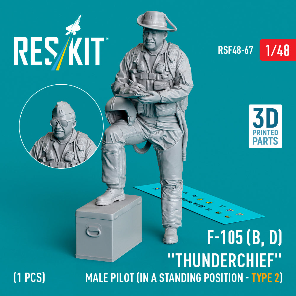 ResKit RSF48-0067 1:48 Republic F-105D/F-105F/F-105G Thunderchief male pilot
