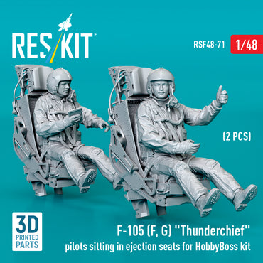 ResKit RSF48-0071 1:48 F-105F/G Pilots in Ejection Seats