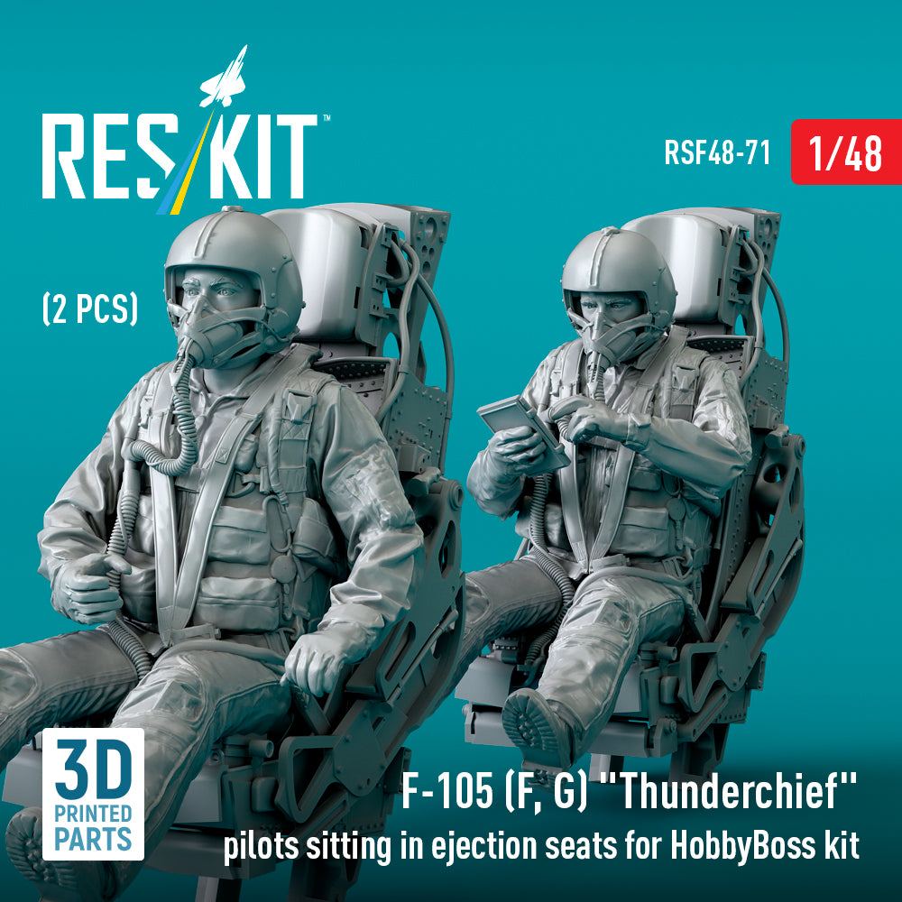 ResKit RSF48-0071 1:48 F-105F/G Pilots in Ejection Seats