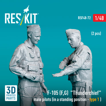 ResKit RSF48-0072 1:48 Republic F-105F/F-105G Thunderchief male pilots