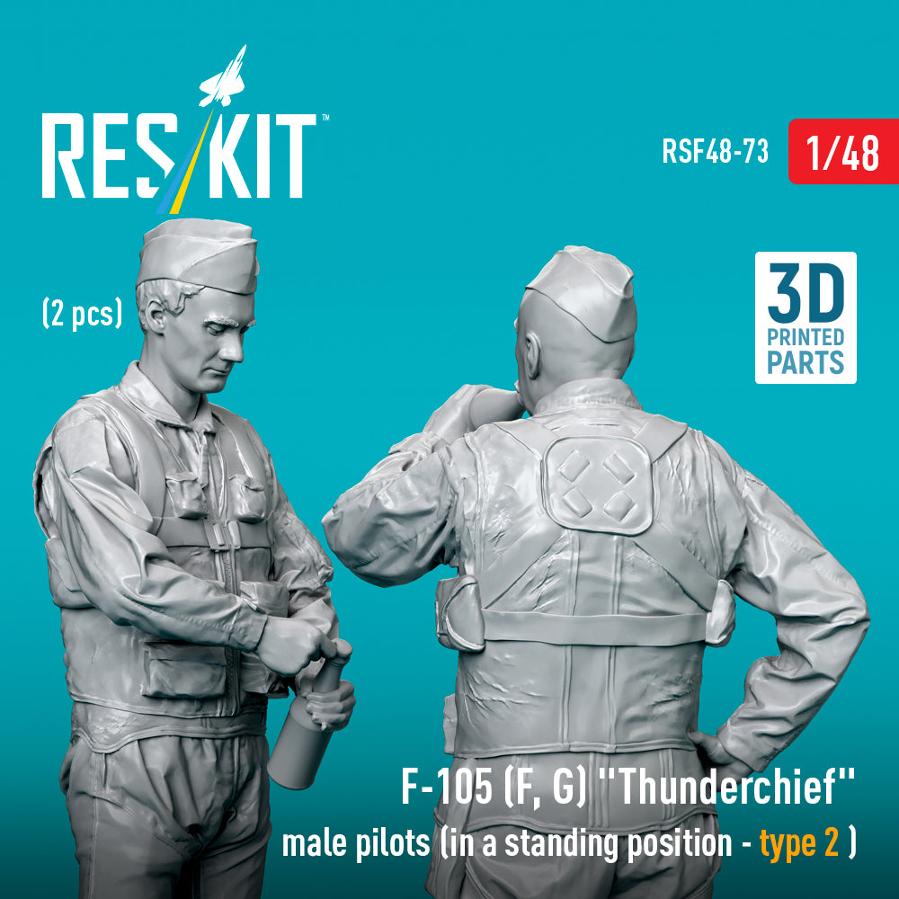 ResKit RSF48-0073 1:48 Republic F-105F/F-105G Thunderchief male pilots
