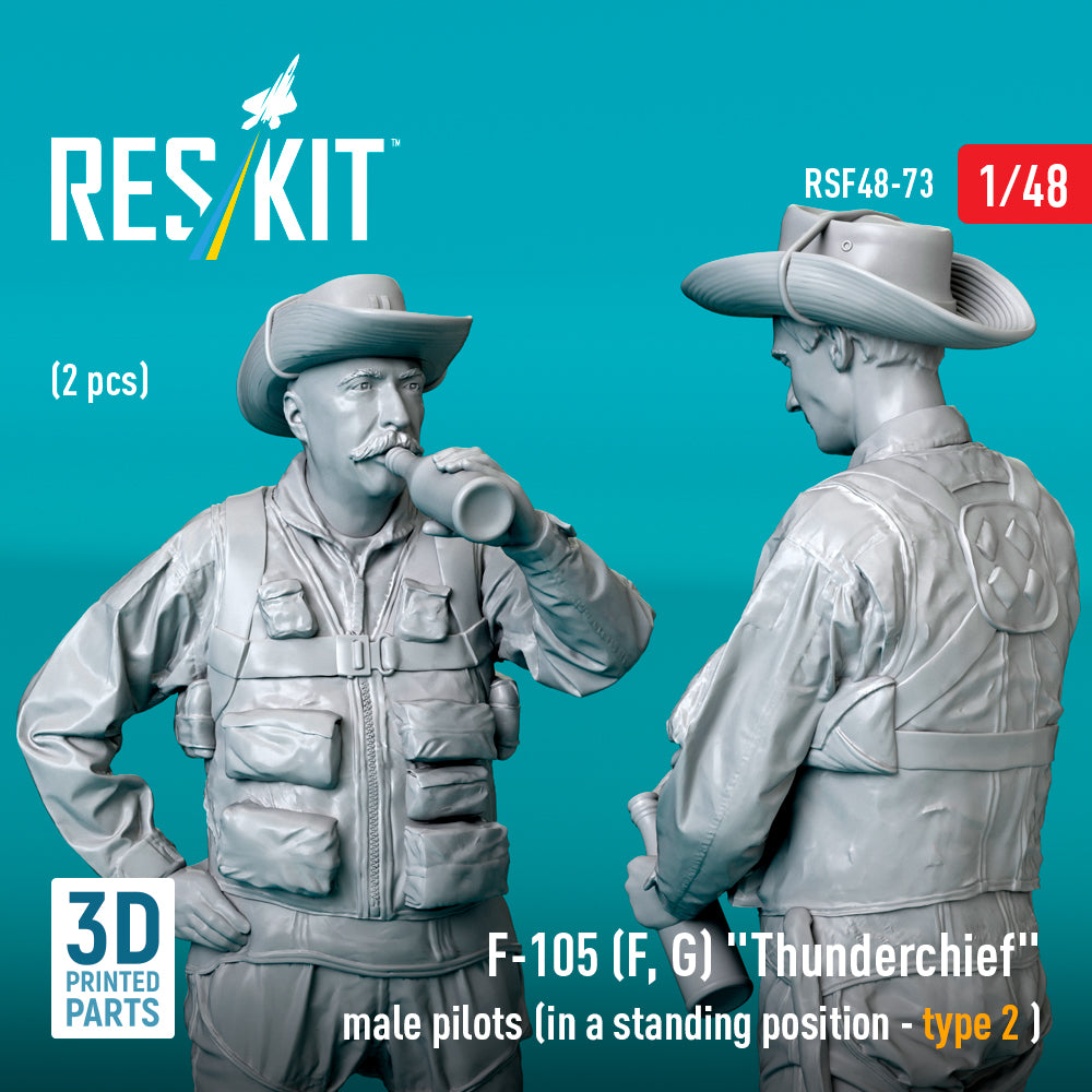 ResKit RSF48-0073 1:48 Republic F-105F/F-105G Thunderchief male pilots