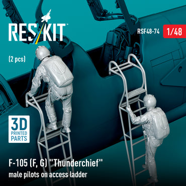 ResKit RSF48-0074 1:48 F-105F/G Male Pilots on Ladder