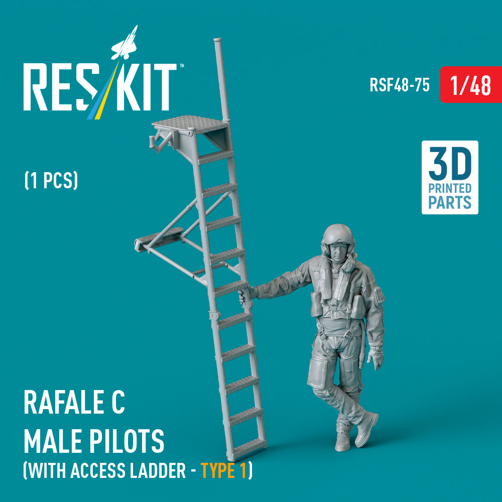 ResKit RSF48-0075 1:48 Dassault Rafale C male pilot