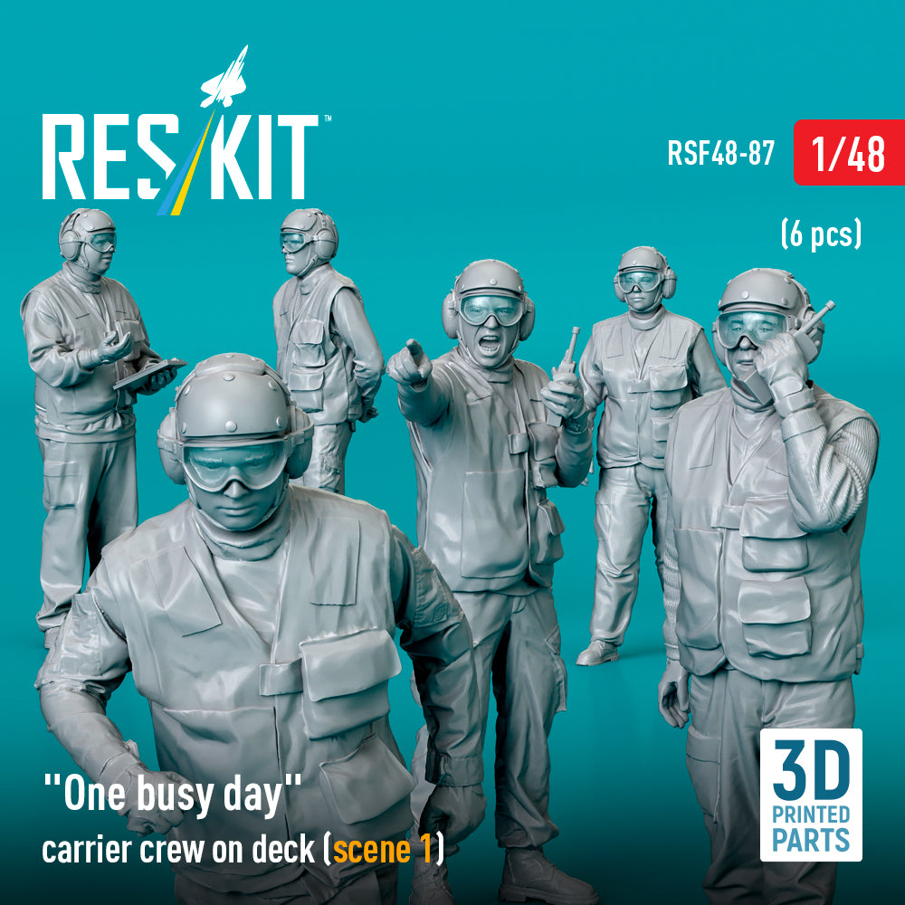 ResKit RSF48-0087 1:48 "One busy day" carrier crew on deck