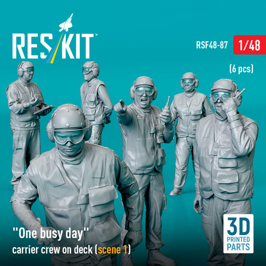 ResKit RSF48-0087 1:48 "One busy day" carrier crew on deck