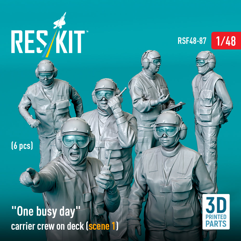 ResKit RSF48-0087 1:48 "One busy day" carrier crew on deck