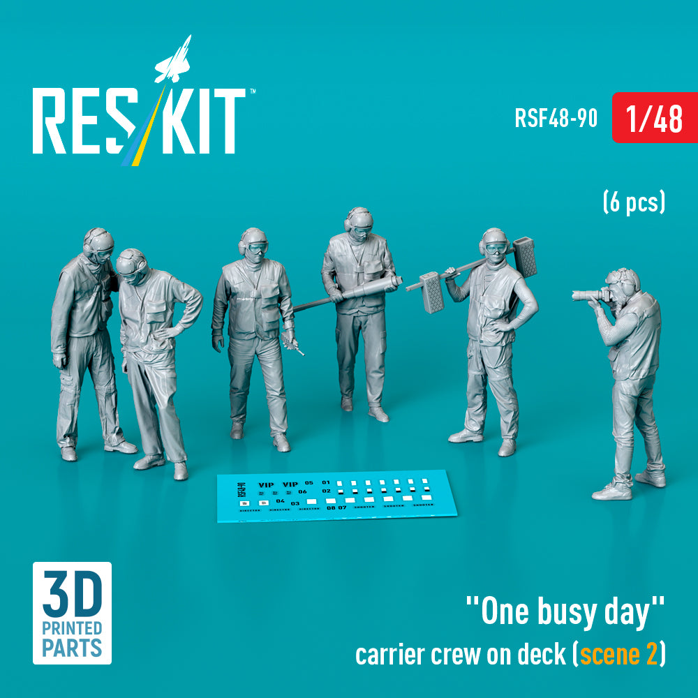 ResKit RSF48-0090 1:48 "One busy day" carrier crew on deck