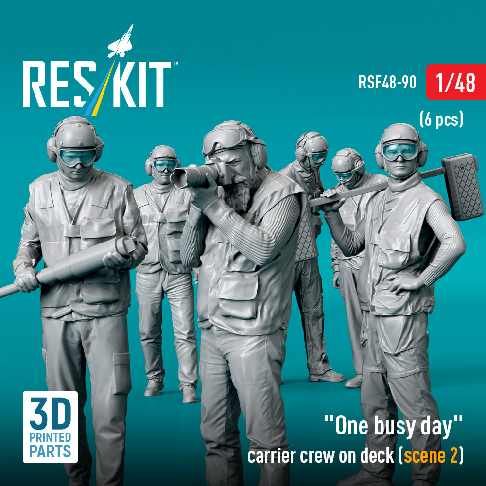 ResKit RSF48-0090 1:48 "One busy day" carrier crew on deck