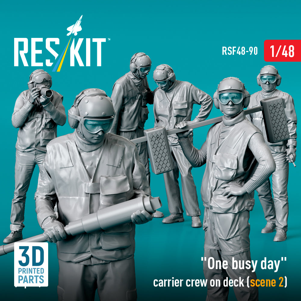 ResKit RSF48-0090 1:48 "One busy day" carrier crew on deck