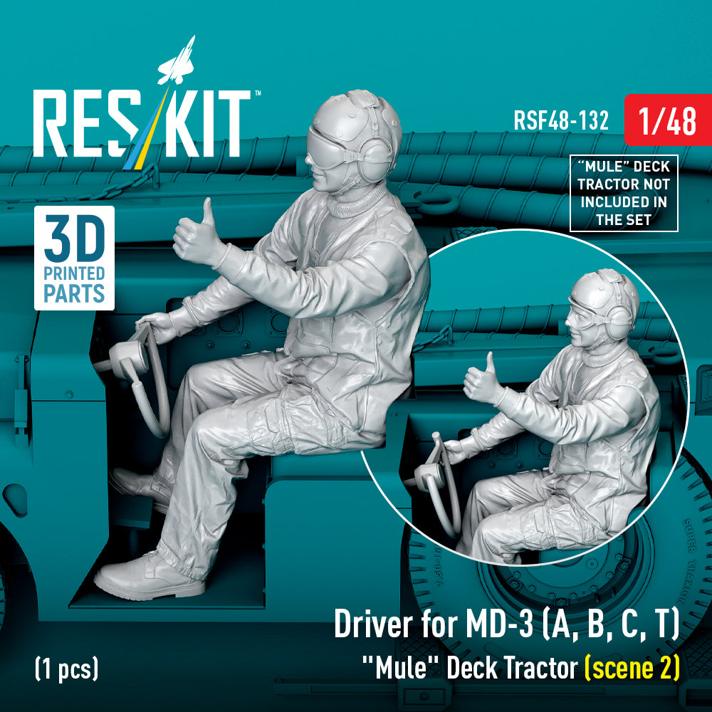 ResKit RSF48-0132 1:48 Driver for MD-3 "Mule" Deck Tractor