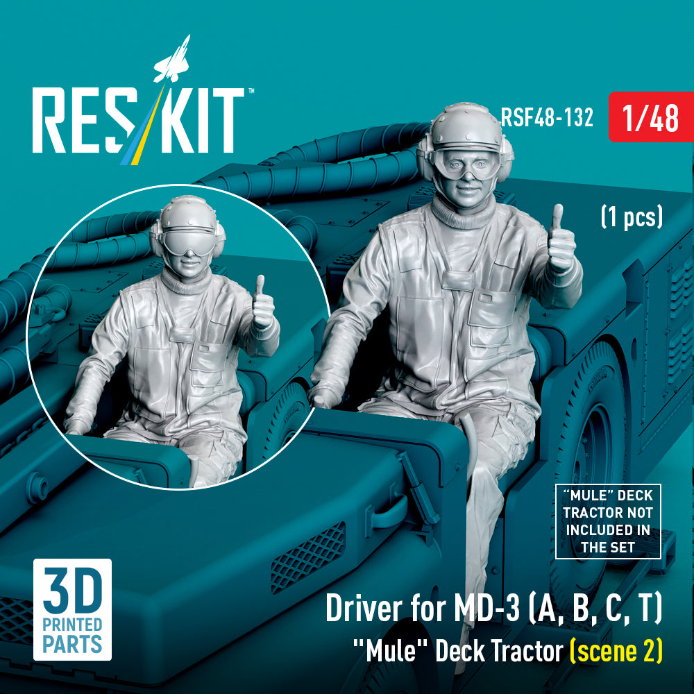 ResKit RSF48-0132 1:48 Driver for MD-3 "Mule" Deck Tractor