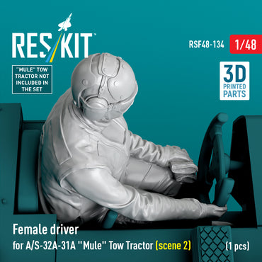 ResKit RSF48-0134 1:48 Female driver for A/S-32A-31A "Mule" Tow Tractor