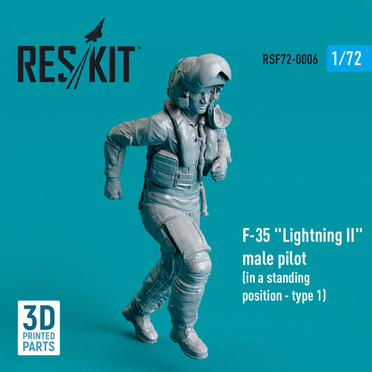 ResKit RSF72-0006 1:72 Lockheed-Martin F-35A Lightning II male pilot