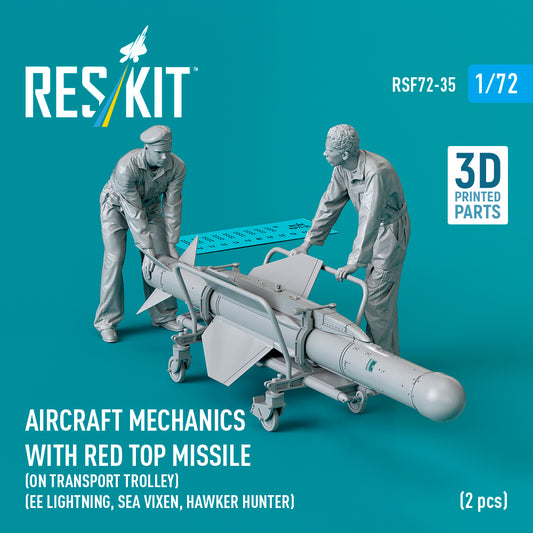 ResKit RSF72-0035 1:72 Aircraft mechanics with Red Top missile