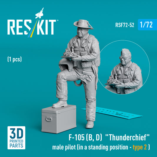 ResKit RSF72-0052 1:72 Republic F-105D/F-105F/F-105G Thunderchief male pilot