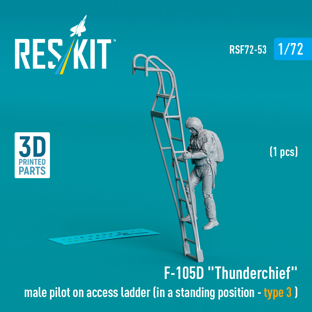ResKit RSF72-0053 1:72 F-105D/F/G Male Pilot on Ladder