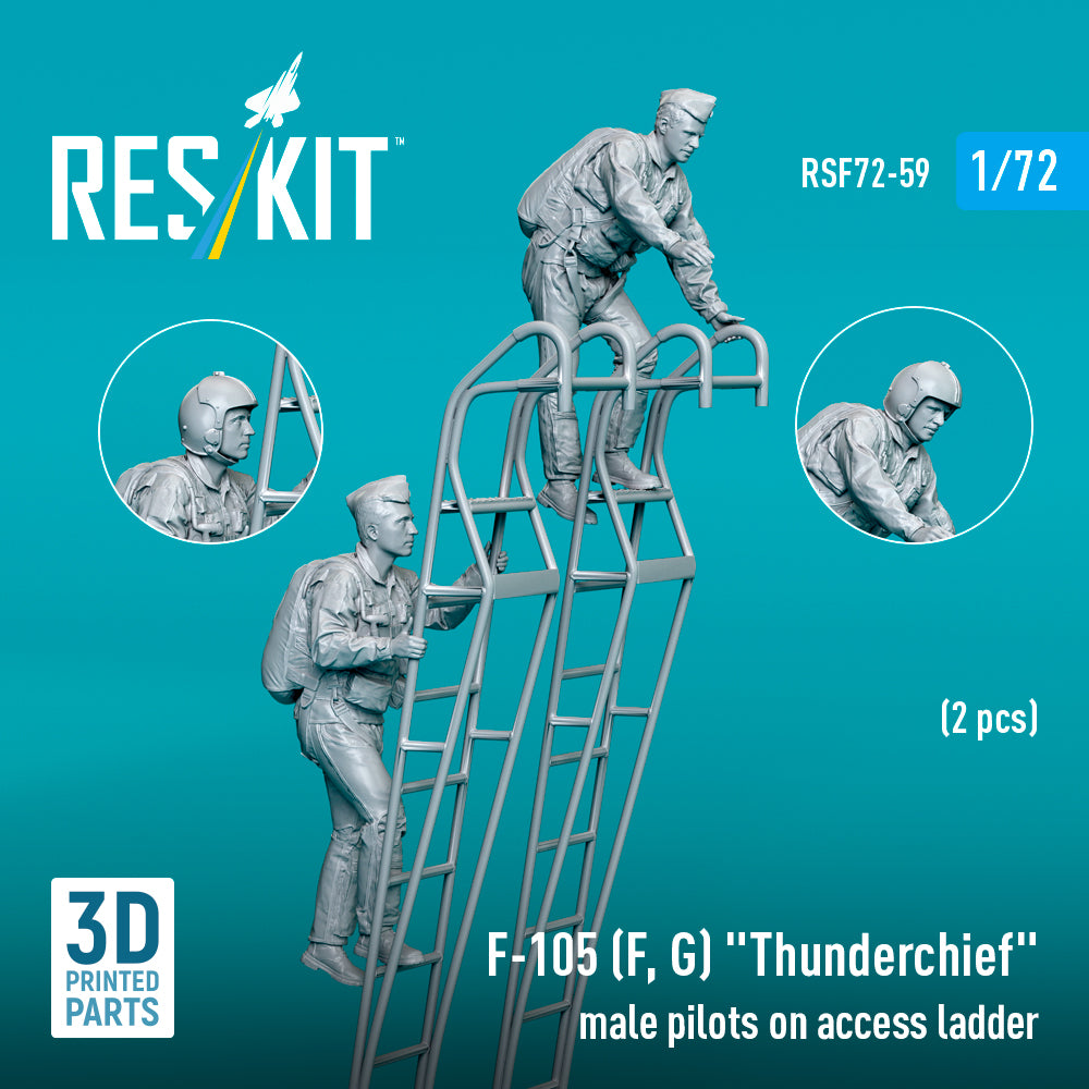 ResKit RSF72-0059 1:72 F-105F/G Male Pilots on Ladder