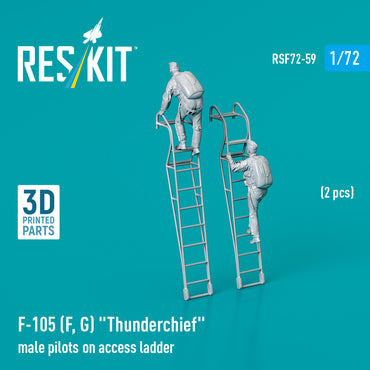 ResKit RSF72-0059 1:72 F-105F/G Male Pilots on Ladder