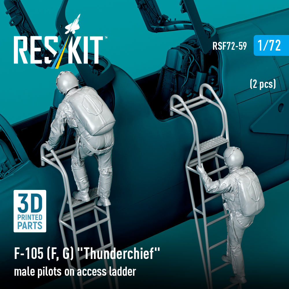 ResKit RSF72-0059 1:72 F-105F/G Male Pilots on Ladder