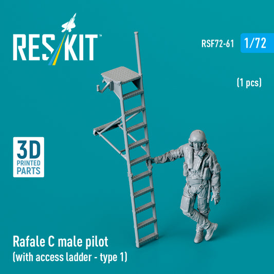 ResKit RSF72-0061 1:72 Dassault Rafale C male pilot