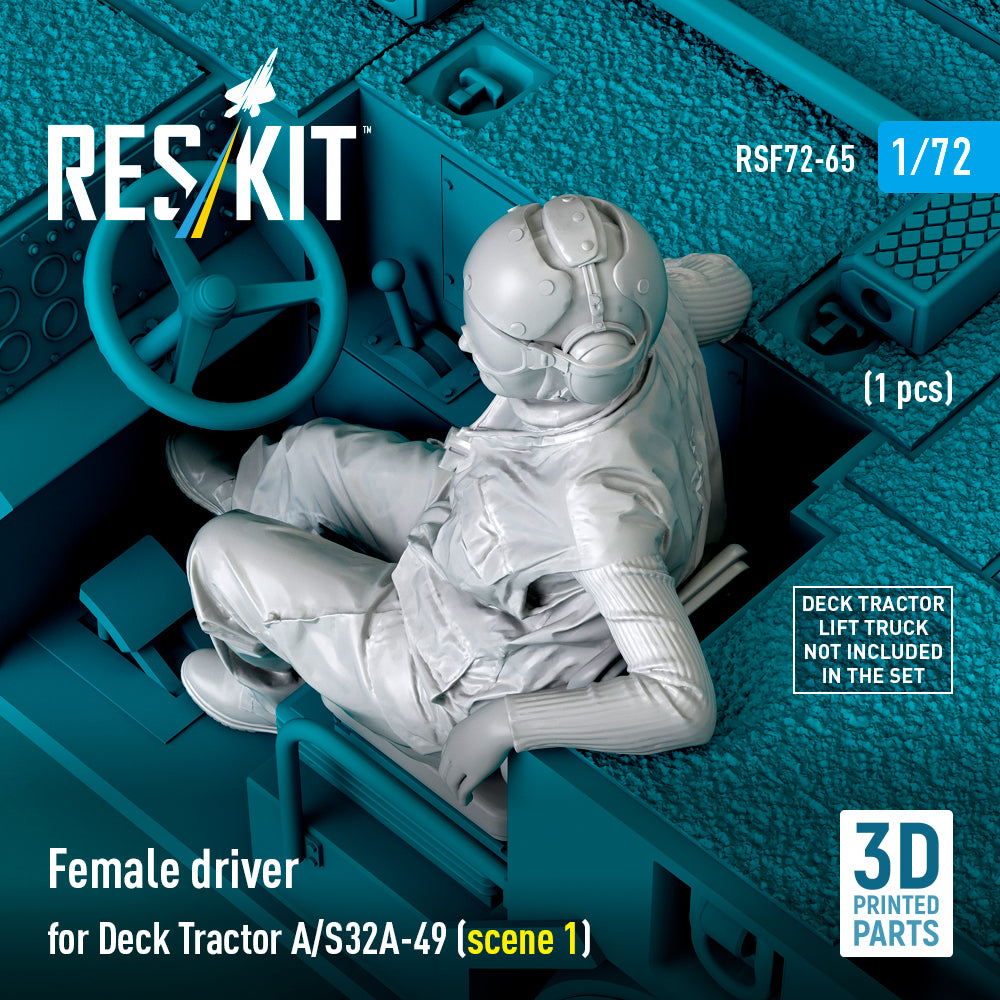 ResKit RSF72-0065 1:72 Female driver for Deck Tractor A/S32A-49