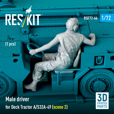ResKit RSF72-0066 1:72 Male driver for Deck Tractor A/S32A-49