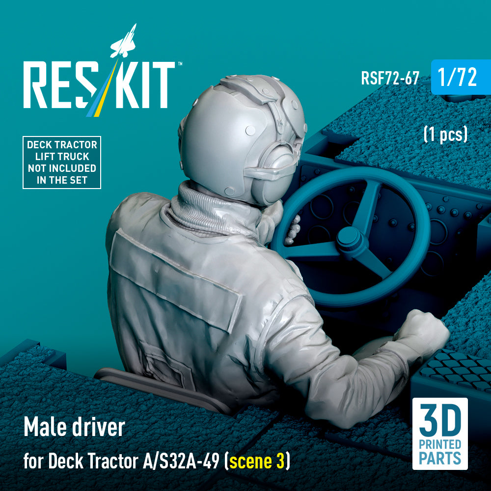 ResKit RSF72-0067 1:72 Male driver for Deck Tractor A/S32A-49